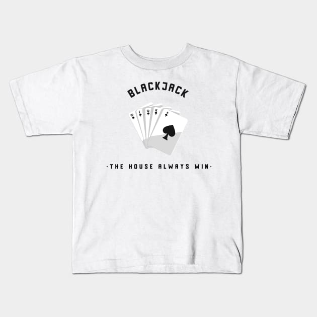 Blackjack Kids T-Shirt by asian tee